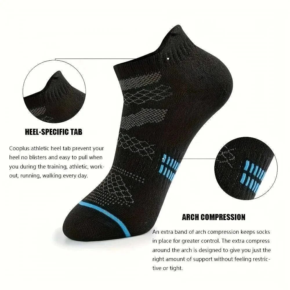 12 Pairs Men's and Women's Sports Casual Short Boat Socks