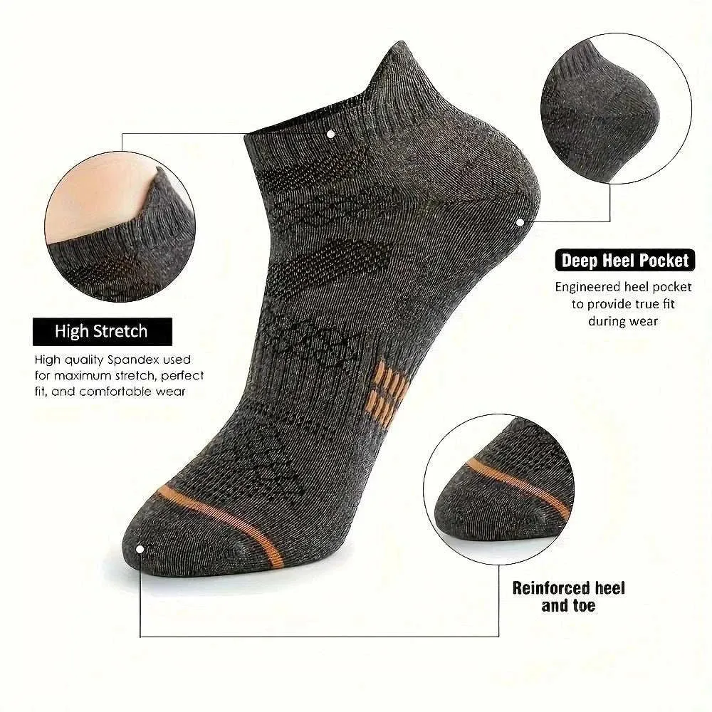 12 Pairs Men's and Women's Sports Casual Short Boat Socks
