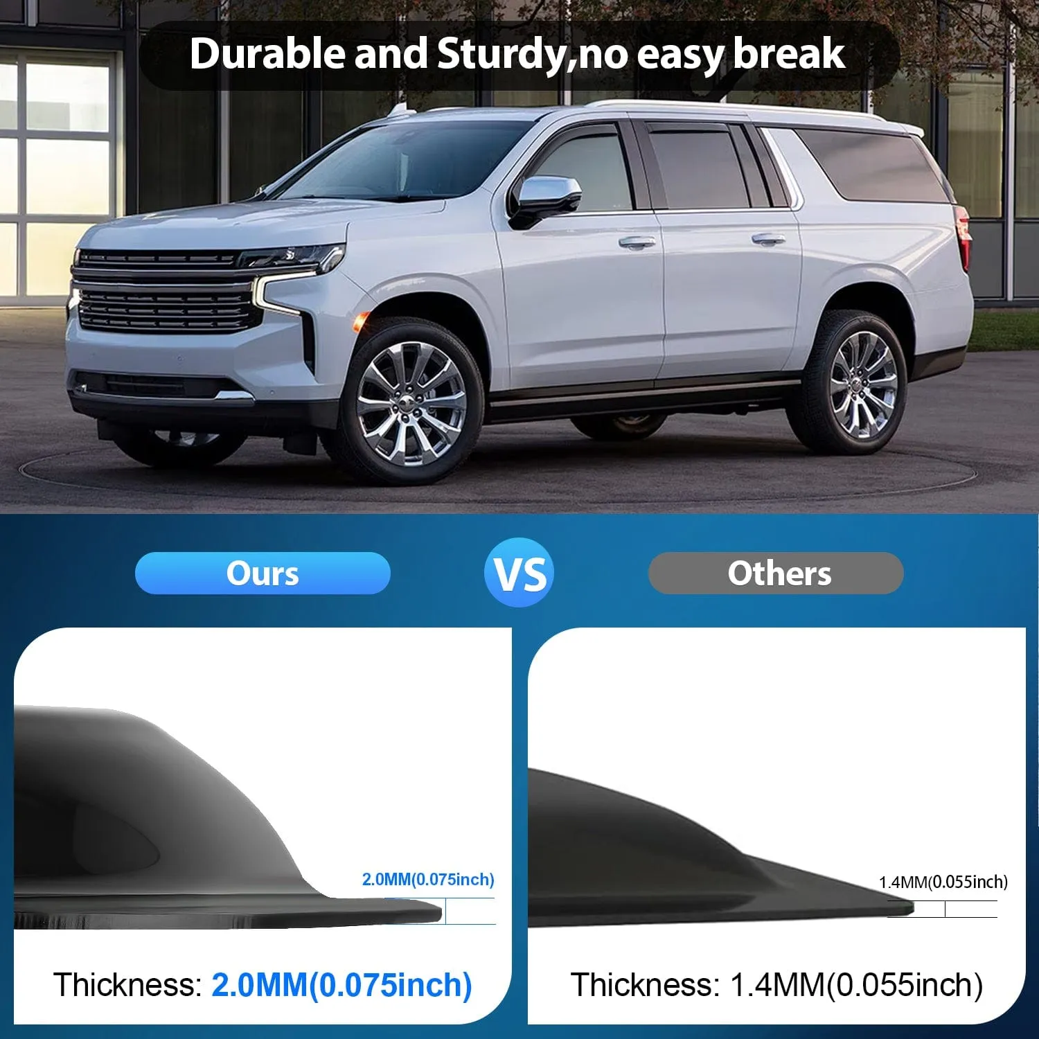 4pcs Durable in Channel Rain Guards for Chevy Suburban 2021-2025