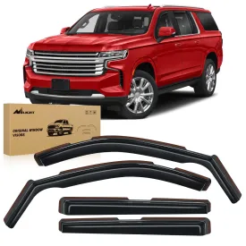 4pcs Durable in Channel Rain Guards for Chevy Suburban 2021-2025