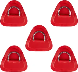 5Pieces Pad/D s for PVC Inflatable Boat Canoe Raft Stainless D-Ring Dinghys Kayak Surfboard Paddle Board