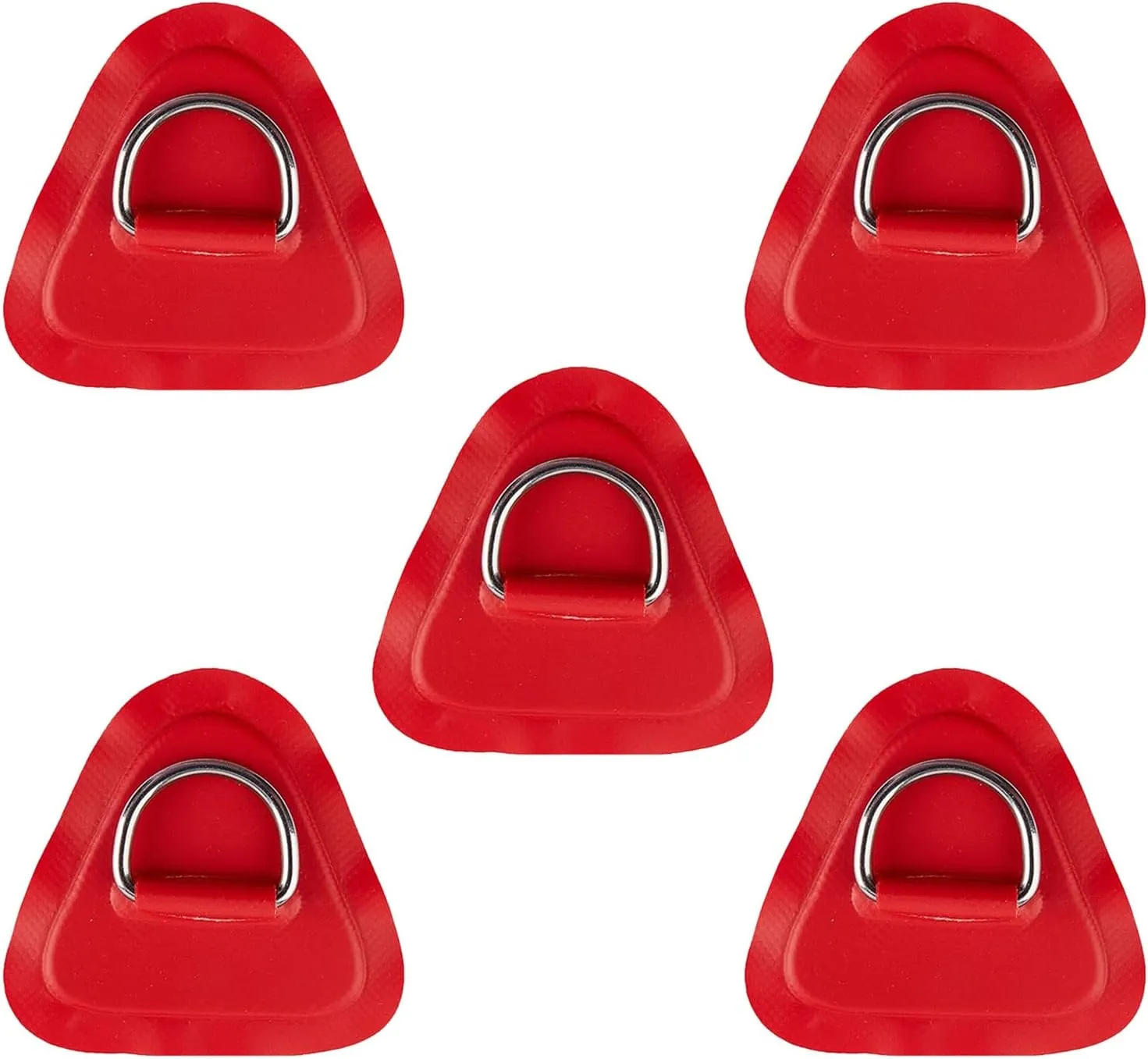 5Pieces Pad/D s for PVC Inflatable Boat Canoe Raft Stainless D-Ring Dinghys Kayak Surfboard Paddle Board