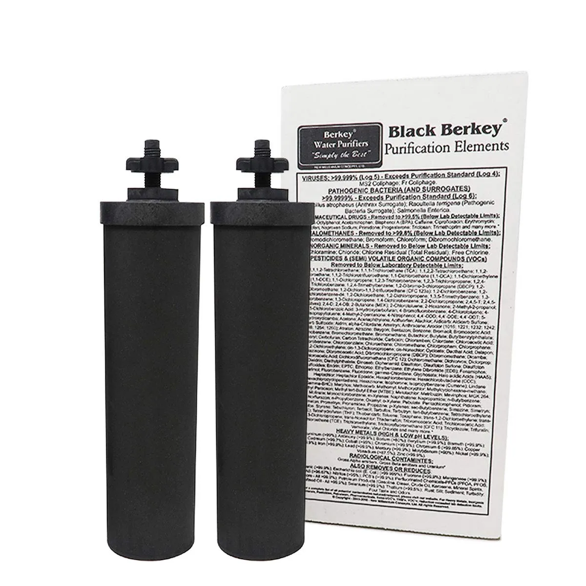 Berkey - Authentic Black Berkey Elements BB9-2 Filters - 4 Pack