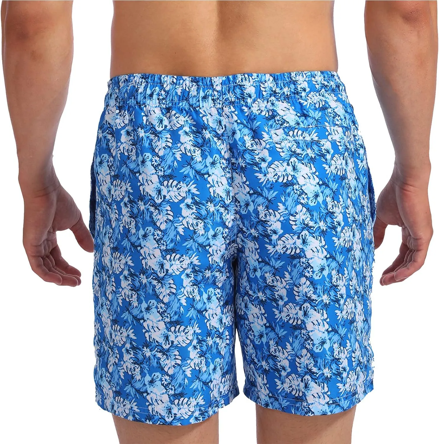 Biwisy Mens Swim Trunks Quick Dry Swim Shorts with Mesh Lining Funny Beach Shorts