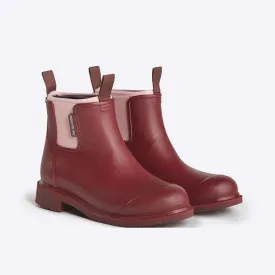 Bobbi Rain Boot // Beetroot & Light Pink