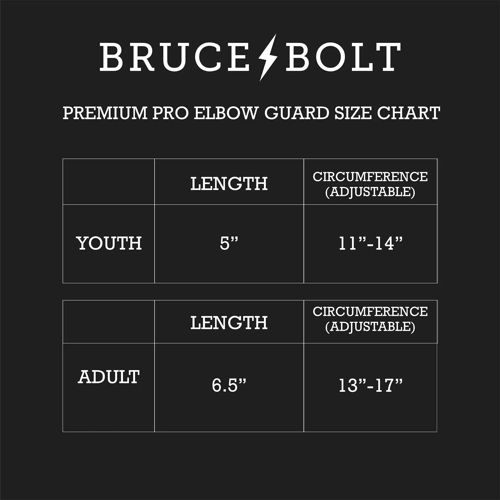 BRUCE BOLT Chrome Series Elbow Guard - BABY BLUE