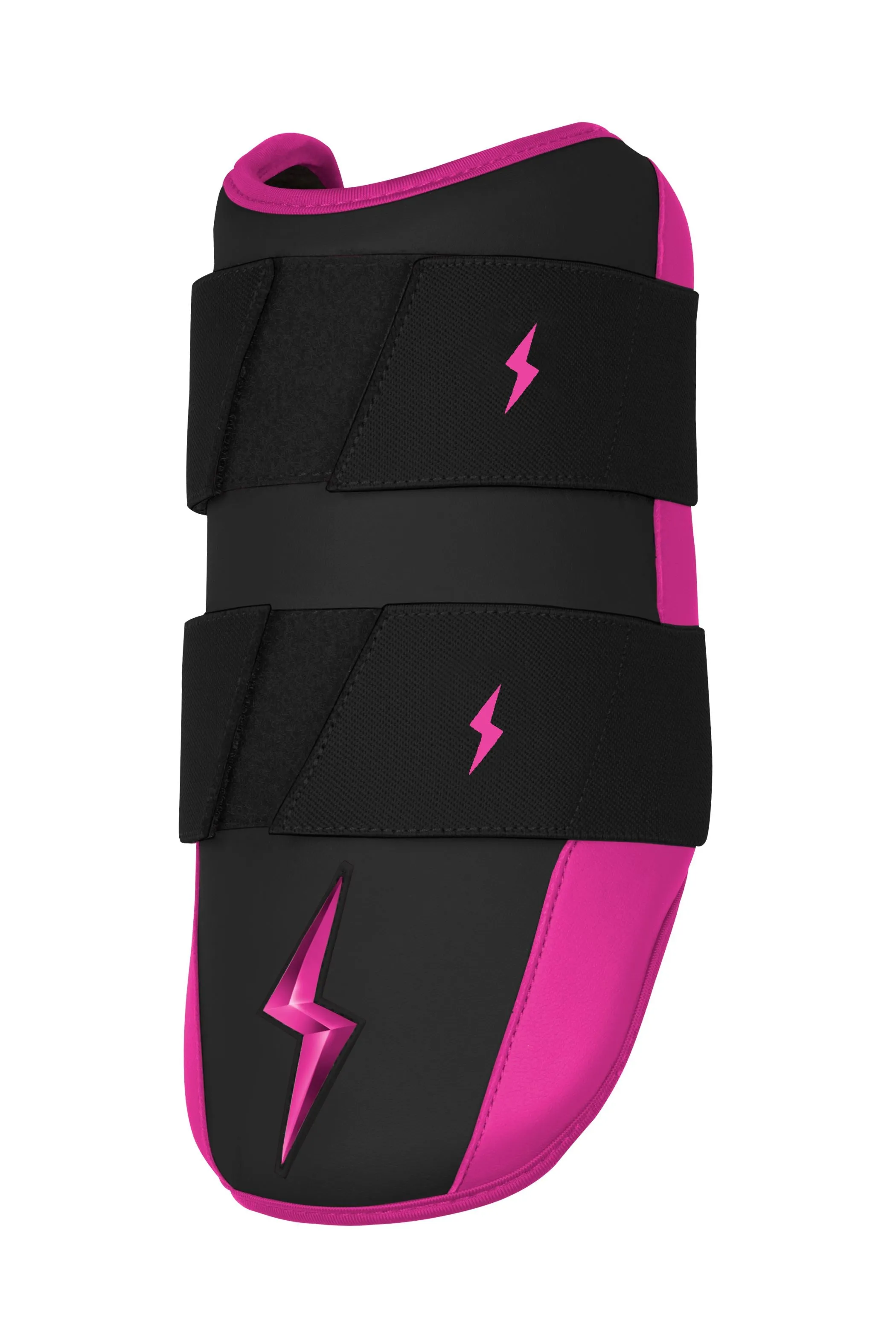 BRUCE BOLT PREMIUM PRO 9" Elbow Guard - BLACK W/ HOT PINK