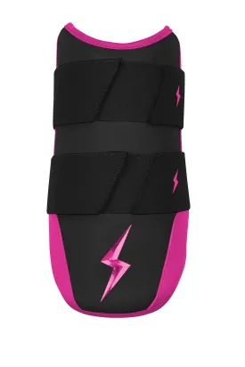 BRUCE BOLT PREMIUM PRO 9" Elbow Guard - BLACK W/ HOT PINK