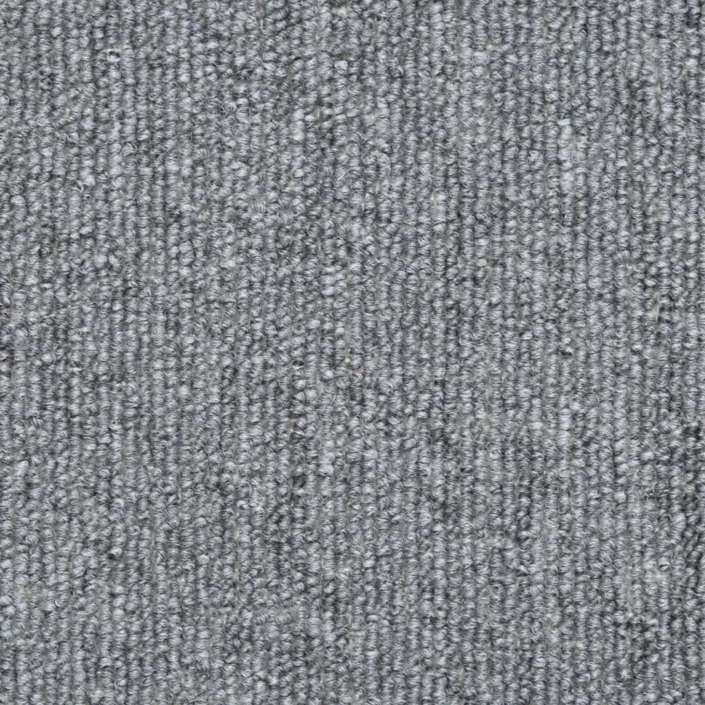 Carpet Stair Treads 15 pcs Light Grey 65x24x4 cm