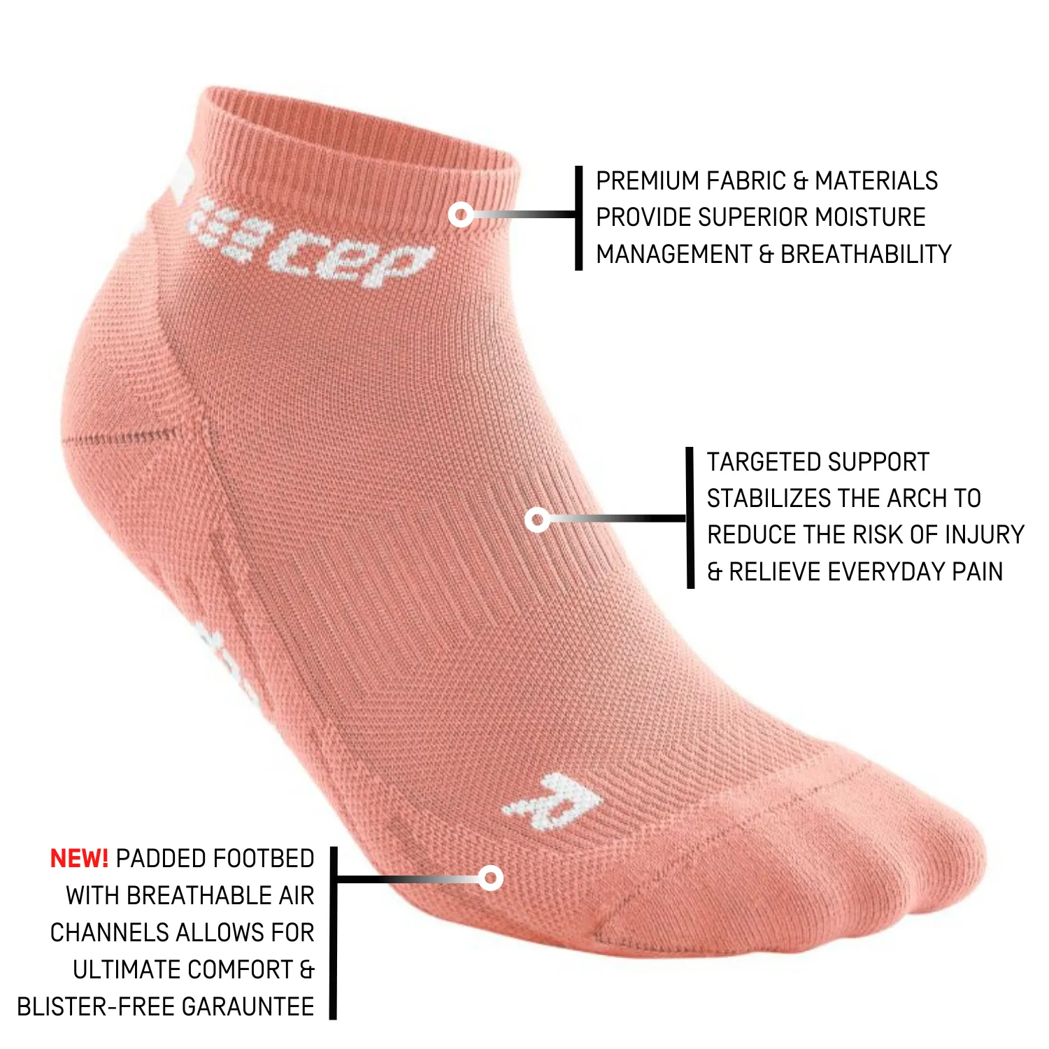 CEP The Run Low Cut Socks 4.0, Women