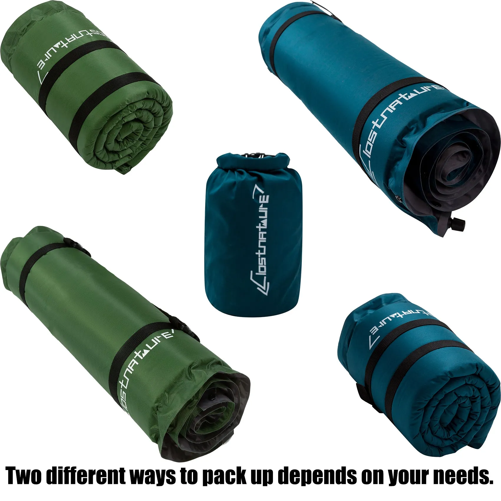 Clostnature Self Inflating Camping Mat - 3 inch/7.6 cm Camping Pad, Lightweight Inflatable Sleeping Mat