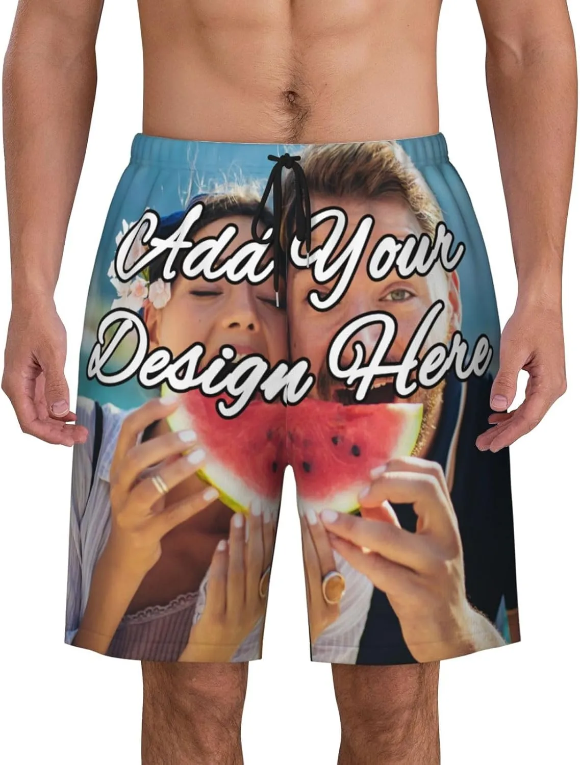 Custom Shorts for Men, Custom Swim Trunks Men Personalized Funny Swim Trunks Beach Board Shorts Swim Shorts Swimwear