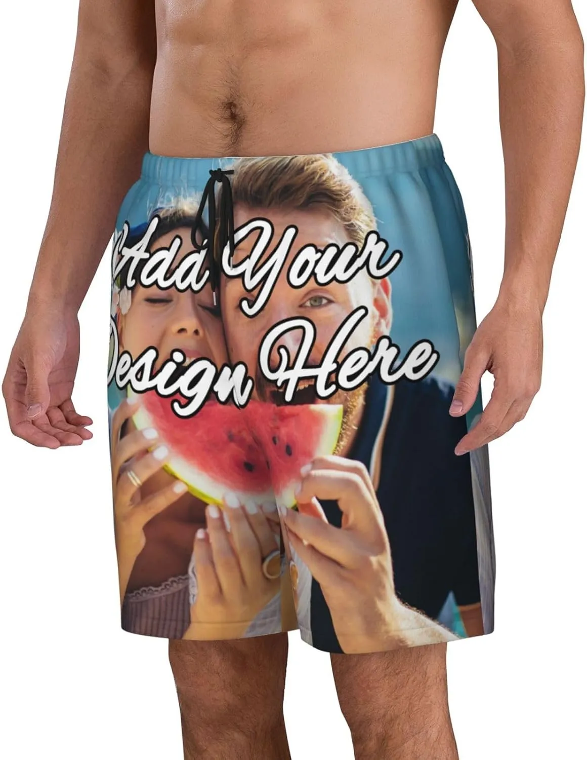 Custom Shorts for Men, Custom Swim Trunks Men Personalized Funny Swim Trunks Beach Board Shorts Swim Shorts Swimwear