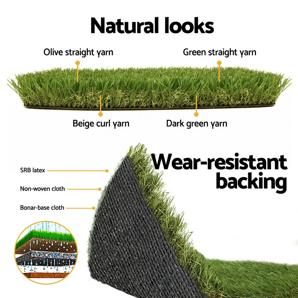 Durable UV-Stabilised 45mm Artificial Grass 1mx10m - Prime Turf