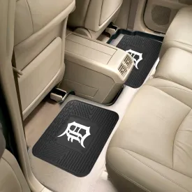 Fanmats Detroit Tigers Back Seat Car Utility Mats - 2 Piece Set