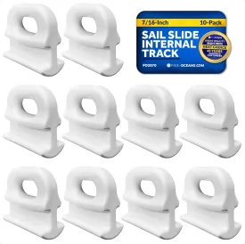 Five Oceans 10-Pack Sail Slide - Internal Track, Internal Mast Track Slide, for Small to Medium-Sized Sailboats, Cruising Yachts, Ketches, and Yawls