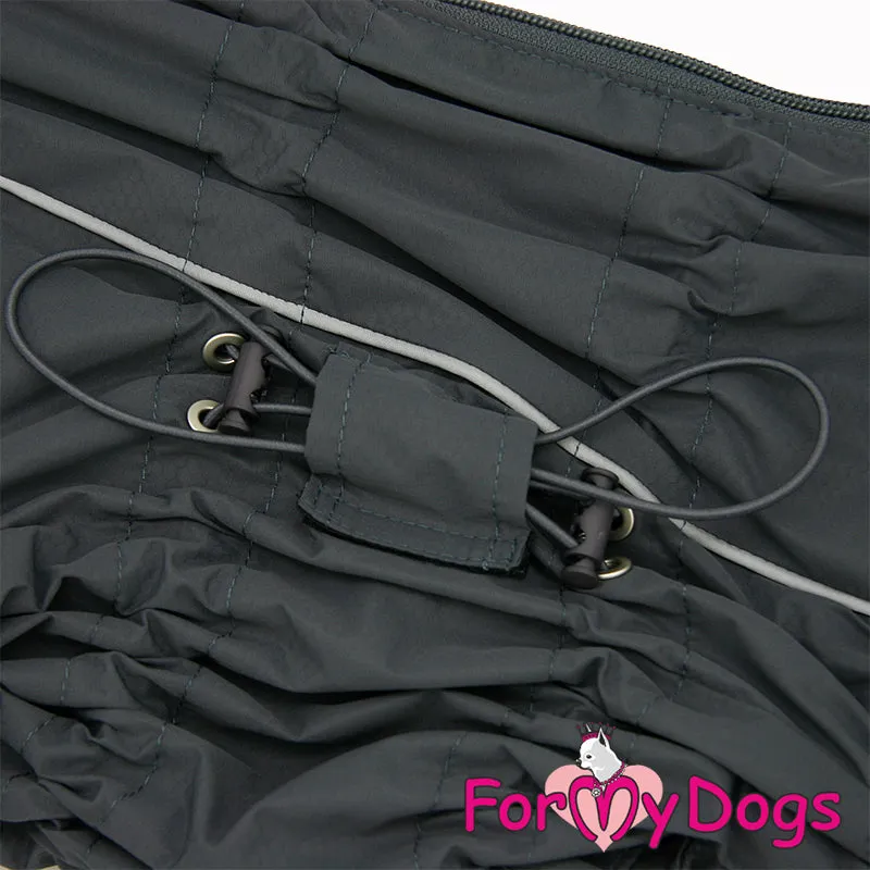 Gracious Grey Rainsuit For Boys For Medium, Large Breeds & Pugs SPECIAL ORDER