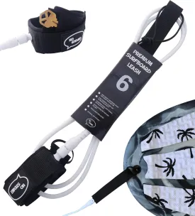 Ho Stevie! Premium Surf Leash [1 Year Warranty] Maximum Strength, Lightweight, Kink-Free, for All Types of Surfboards. 7mm Thick (1/4") 6/7/8/9 Feet