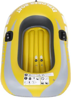 Inflatable Canoe, Inflatable Kayak 1 Person, Inflatable Design for Drifting Fishing Angler Water Sports Enthusiasts