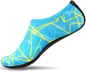 JACKSHIBO Water Shoes for Women Men Swim Shoes Water Socks for Cruise Essentials Swimming Aqua Beach Pool Yoga Surf