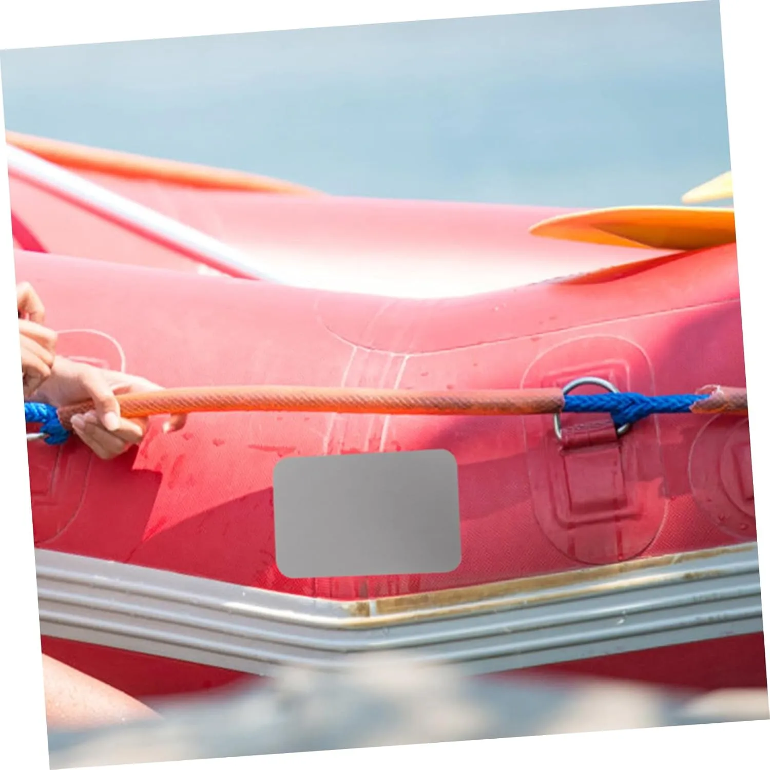 Kisangel 6pcs Kayak Repair Subsidy Inflatable Canoe Inflatable Kayaks Adhesive Tape Canoe Repair Patch Bood Tape