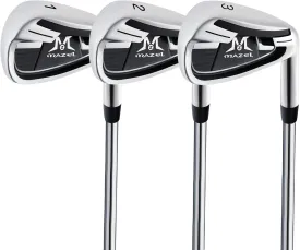 MAZEL Golf Individual Iron 1,2,3,4,5,6,7,8,9, Golf Iron with Steel Shafts for Right Handed Golfers