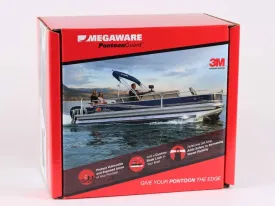 Megaware Keelguard Pontoon Guard - Protects Exposed Areas of Your Pontoon from Dents and Scrapes - 3M Reflective Strip - Boat Tube and Log Bumper Guard - 40 Ft Kit - Pontoon up to 25 Ft (Red)
