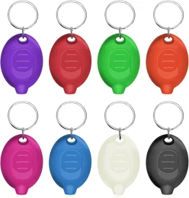 Mini LED Keychain Flashlights Ultra Bright White Light Compact Pocket Flashlight, Small Micro Keychain Flashlight for Emergency Lighting Outdoor - Multicolor Shell (8-Pack)