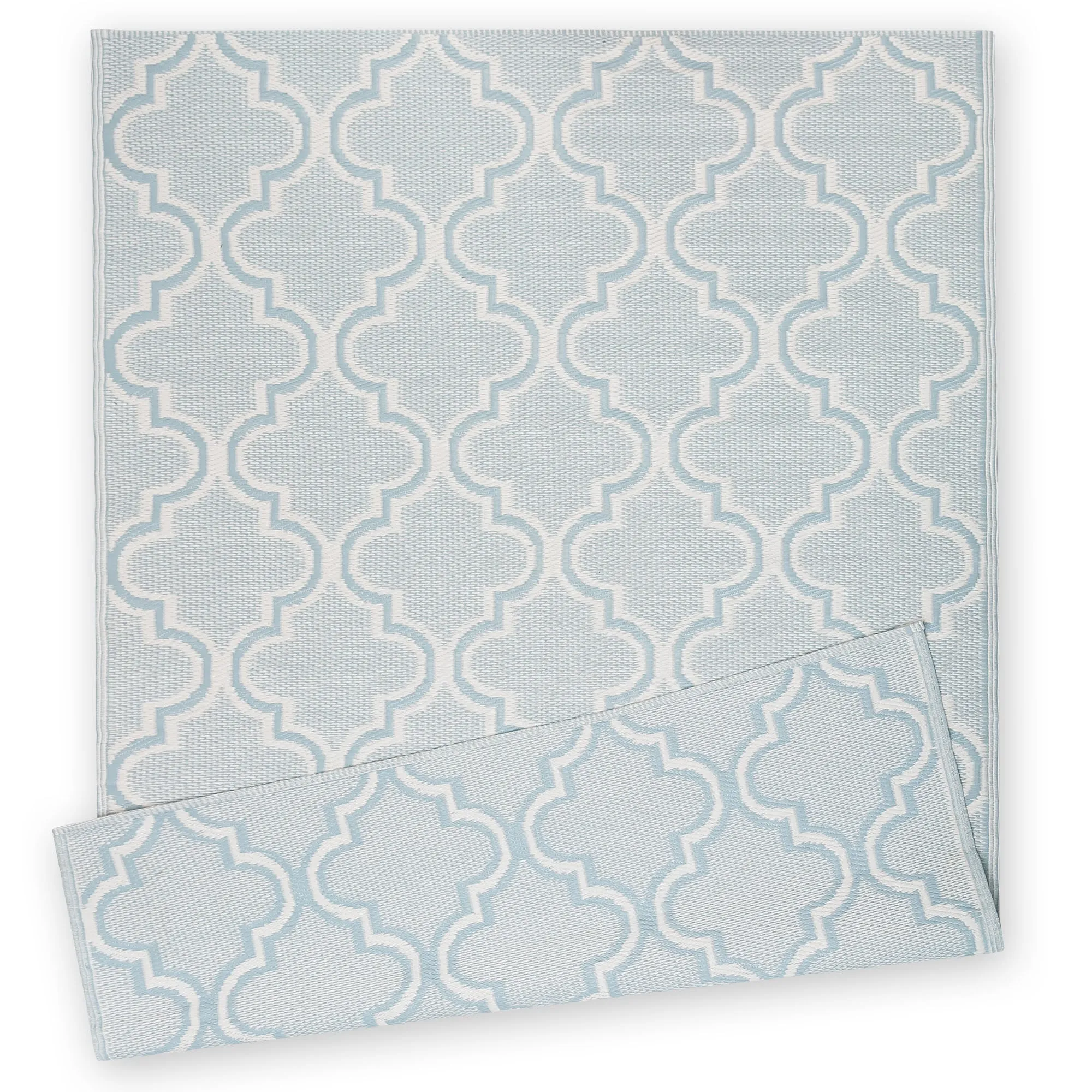 Ninamar Indoor/Outdoor Patio Rugs – Reversible, Waterproof, Lightweight, UV & Stain Resistant – Durable Plastic Décor Rug - Portable for Beach, Deck, Entryway