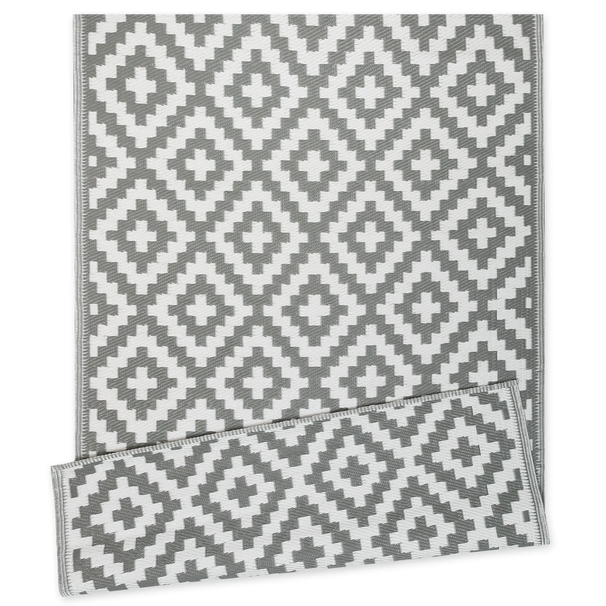 Ninamar Indoor/Outdoor Patio Rugs – Reversible, Waterproof, Lightweight, UV & Stain Resistant – Durable Plastic Décor Rug - Portable for Beach, Deck, Entryway