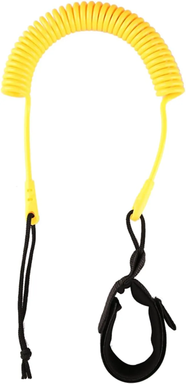 Paddle Leash, Stand Up Paddle Board Leash Surfs Board Leashes Replacement Coiled SUPs Leash Leg Rope for Shortboard, Longboards