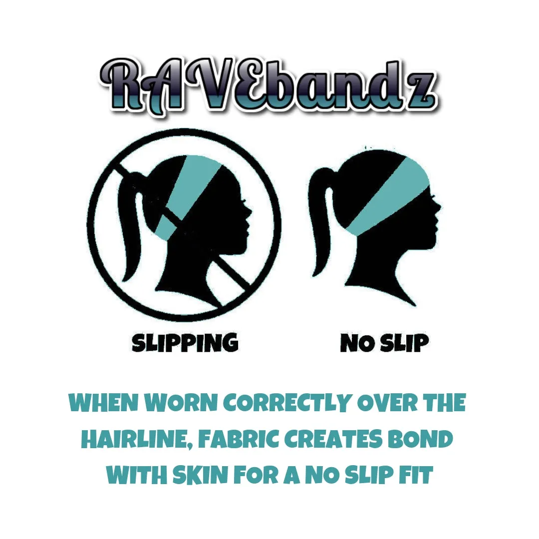 RAVEbandz The Pro - Wide Stretch Headband (Harmony)