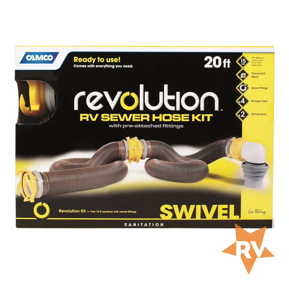 Revolution 20' Sewer Hose Kit  |  Everything you need for connecting your RV to your waste
