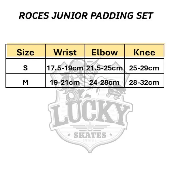 Roces Junior Ventilated Black 3 Pack
