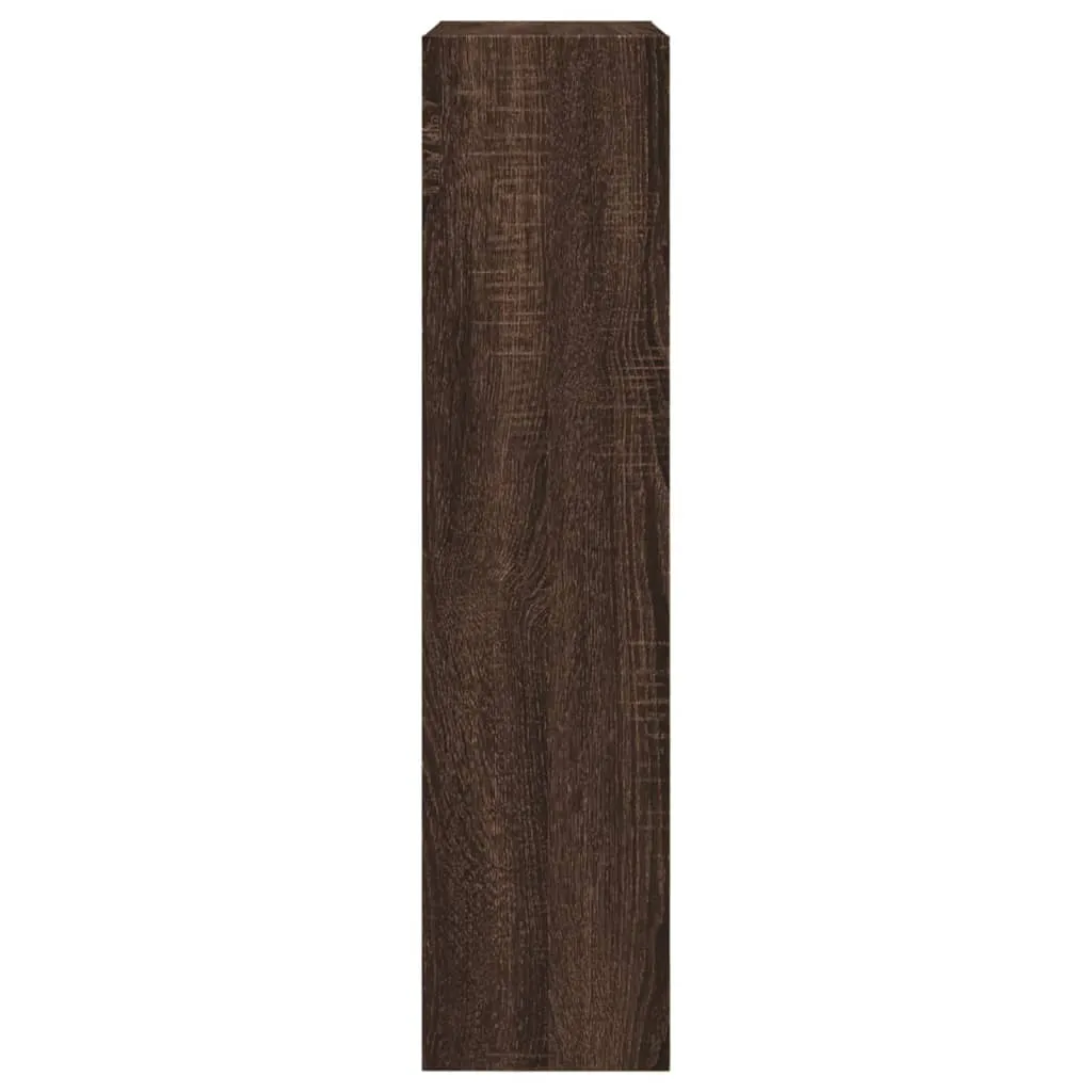 Shoe Cabinet Brown Oak 60x21x87.5 cm Engineered Wood