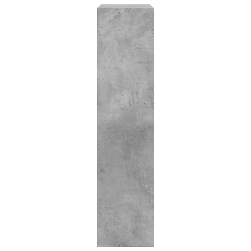 Shoe Cabinet Concrete Grey 60x21x87.5 cm Engineered Wood