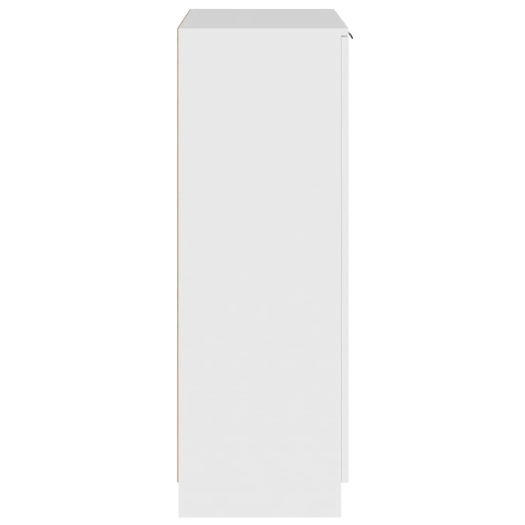 Shoe Cabinet White 59x35x100 cm Engineered Wood