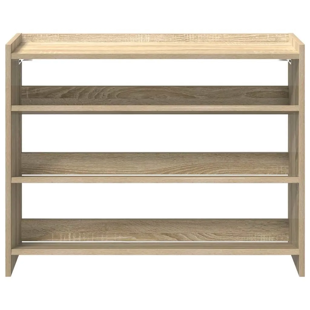Shoe Rack Sonoma Oak 80x25x61.5 cm Engineered Wood