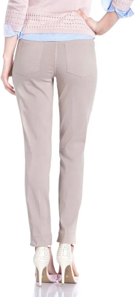 SLIM-SATION Women's Wide Band Ankle Pant Pull-on Pant with Tummy Control
