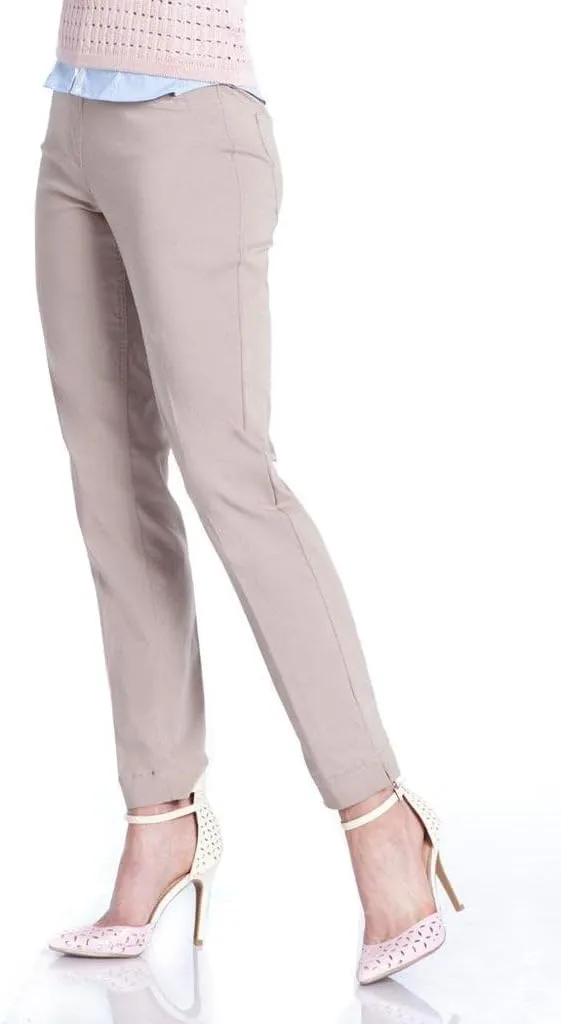 SLIM-SATION Women's Wide Band Ankle Pant Pull-on Pant with Tummy Control