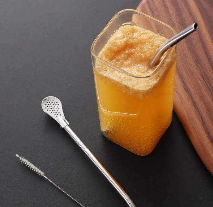 Stainless Steel Tea Straw Spoons