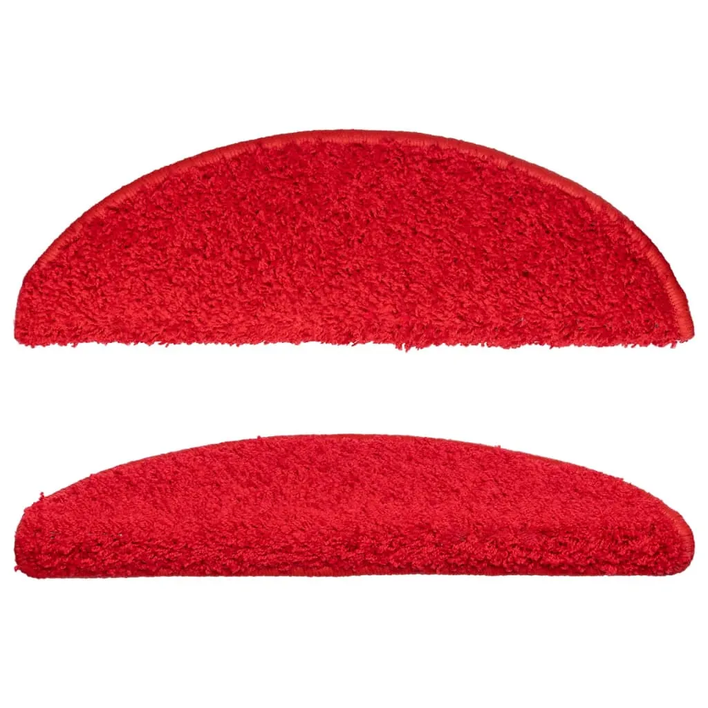 Stair Mats 10 pcs 56x17x3 cm Red