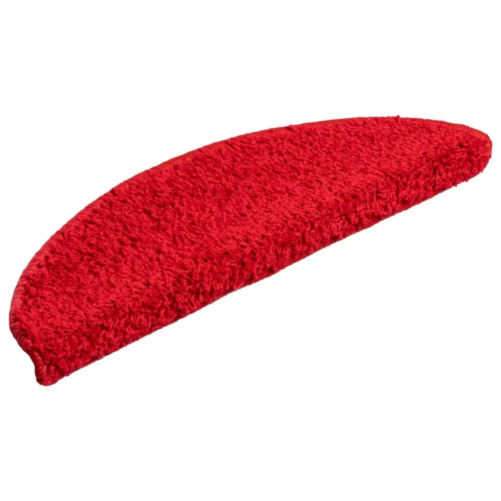 Stair Mats 10 pcs 56x17x3 cm Red