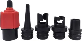 SUP Inflatable Schrader Adapter 1PC SUP Surf Paddle Adapter and 4PCS Inflatable Gas Nozzle Kayak