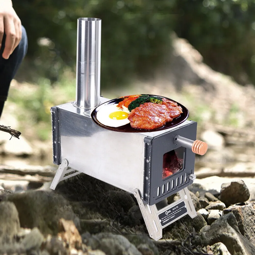 timeless Lightweight Winter Hot Tent Camping Wood Stove Bushcraft Firewood Stove Chimney