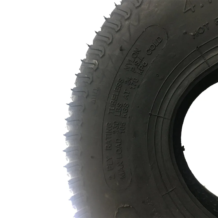 Tire 4.10x3.50-4, 4.10x3.50x4 Turf Saver 2 Ply Tubeless 5110251