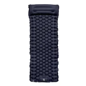 TPU Inflatable Sleeping Pad Camps Outdoor Waterproof Single Travel Cushion(Navy)