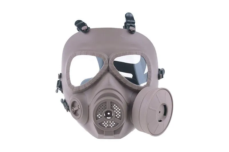 Ventilated dummy gas mask - tan