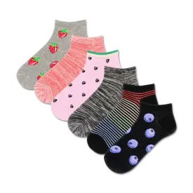 Women's Fruit Theme 6 Pack Low Cut Socks R