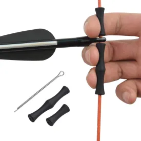 YLS Archery Bowstring Finger Savers Finger Guards Shooting Practice Finger Protector Easy Install with Pin